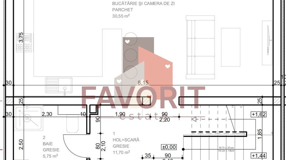 Zona Bucovina -Timisoara. Complex privat. Finisaje incluse - Schiță 25