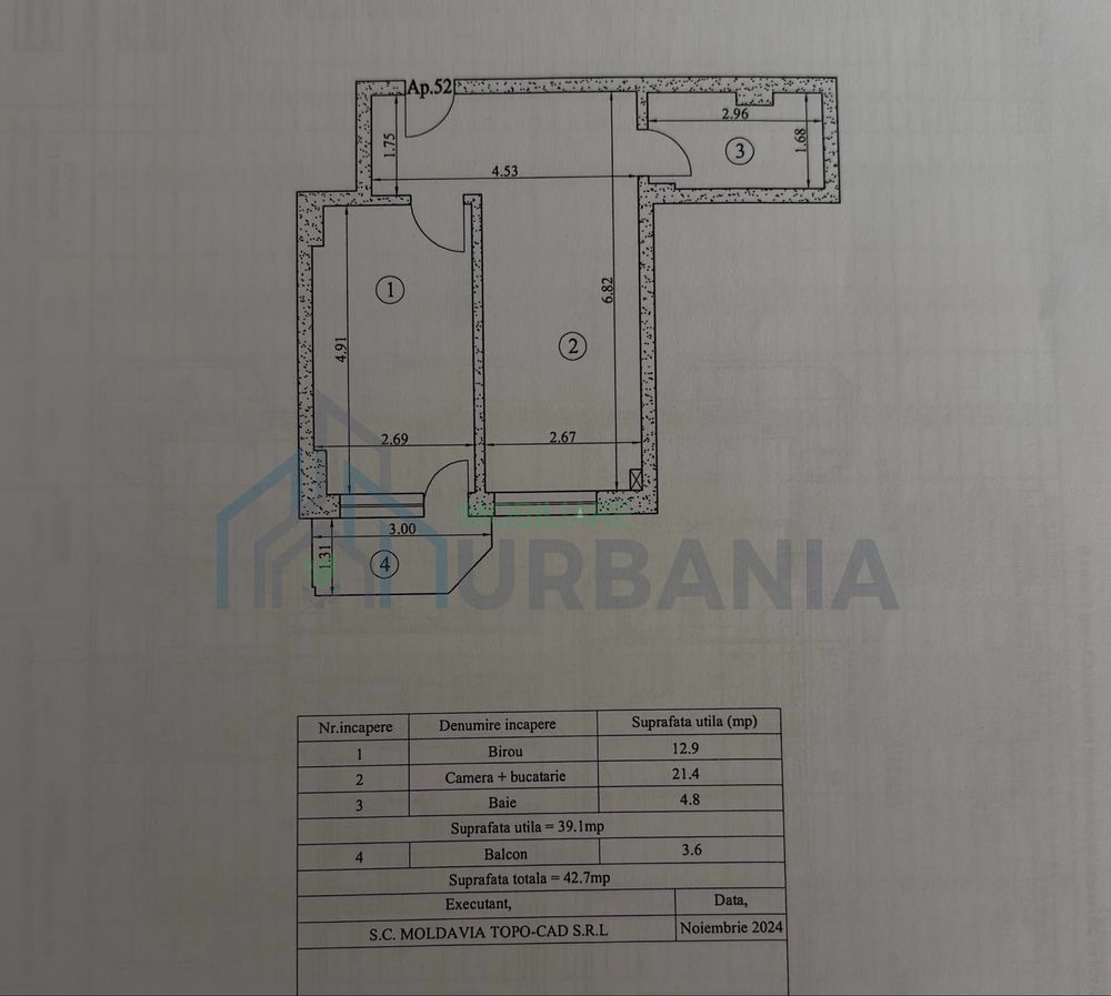 Apartament 2 camere în complex Royal Town, bloc R7, Iași - Poză 3