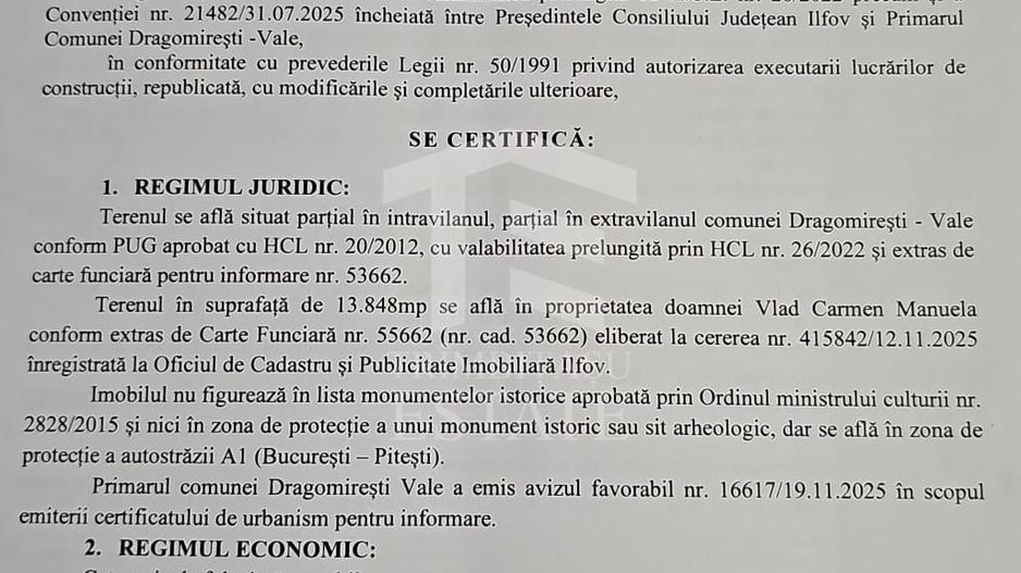 Teren Intravilan 13848 mp deschidere la A1 zona Carrefour Militari - Schiță 4