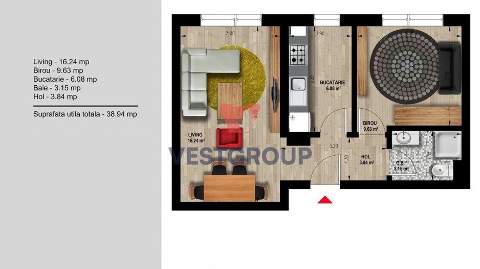 Apartamente 2 camere Weiner 12 Residence Militari Direct Dezvoltator - Poză 16