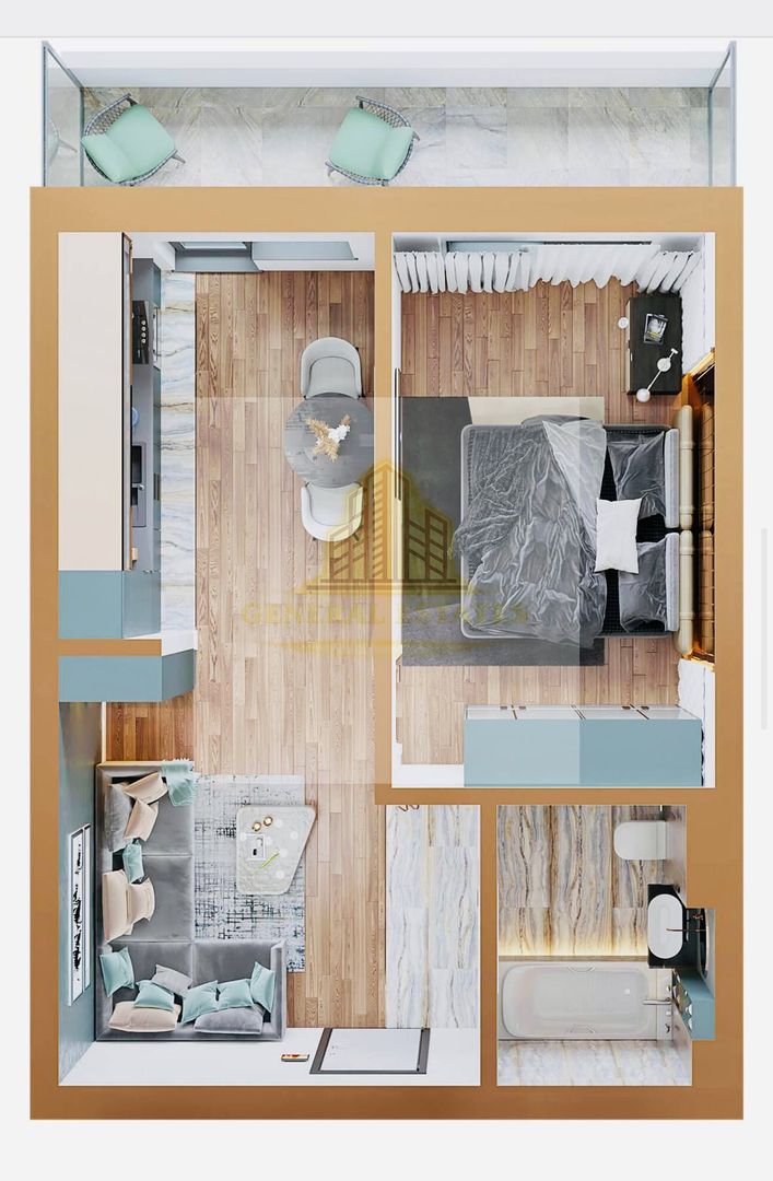 Vânzare apartament cu 1 cameră în Complexul Rezidențial Copou Garden - Poză 11