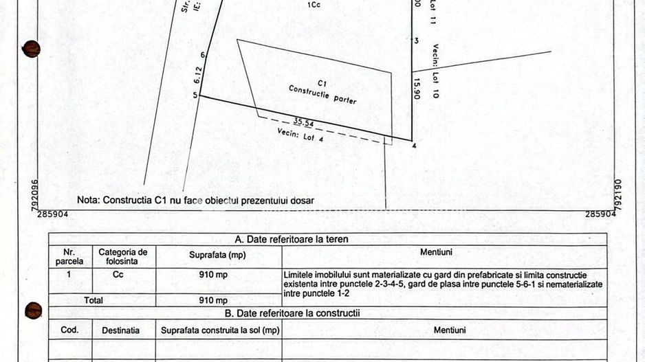Teren de vânzare – Eforie, județul Constanța ( Cod 08 ) - Poză 1