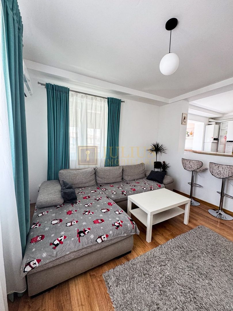 Giroc, 2 camere + birou, terasă 10 m și parcare, etaj 3, 55 mp - Poză 1