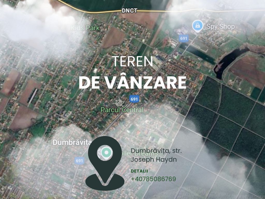 Teren 602 mp, front de 24 mp, Dumbravita zona Belvedere. Comison 0% - Poză 1