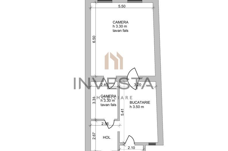 Apartament 71 mp pe Dorobantilor zona Tribunalului Cluj! Etajul 1! - Schiță 12