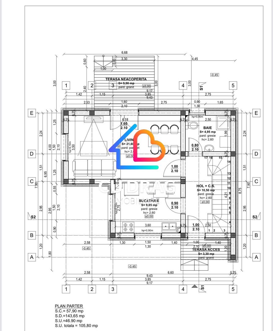 Duplex Gusterita 120mp utili - Poză 3