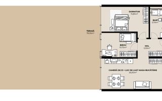 Apartament 3 camere cu terasa spectaculoasa, proiect premium nZEB - Schiță 6