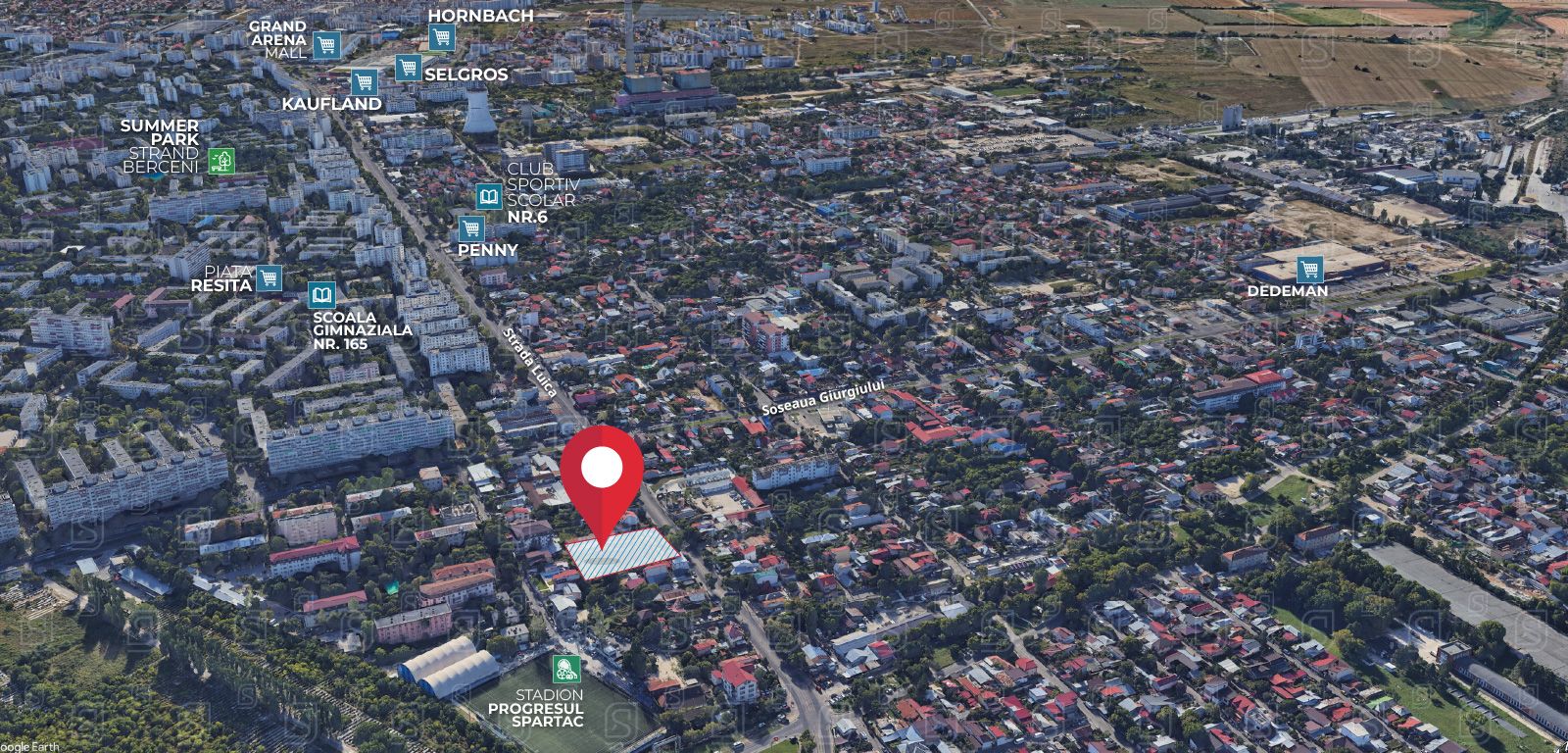 Teren 4320 mp | Deschidere 62 ml | Zona Luica – Sos. Giurgiului - Poză 7