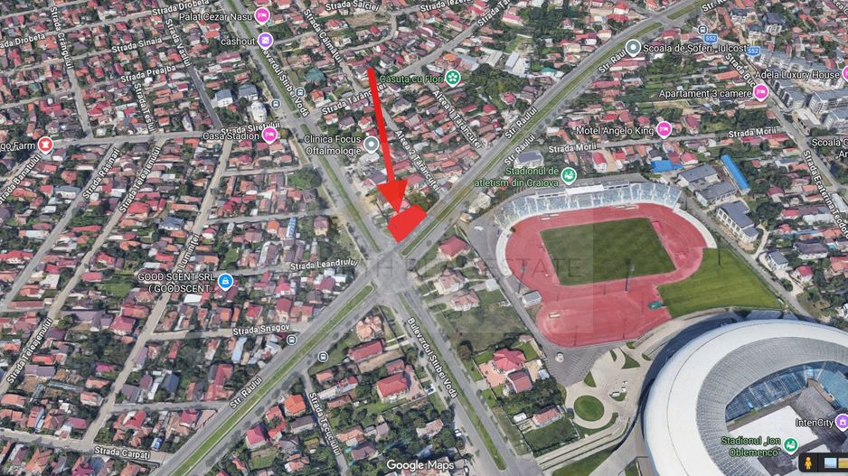 Teren 500 mp , colț stradal, vizibilitate maximă, lângă stadion – Craiova - Poză 4