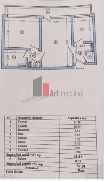 APARTAMENT 2 CAMERE STEFAN CEL MARE - Poză 6