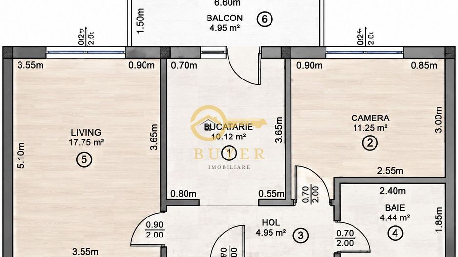 Apartament 2 Camere Irina Rosetti - Poză 11