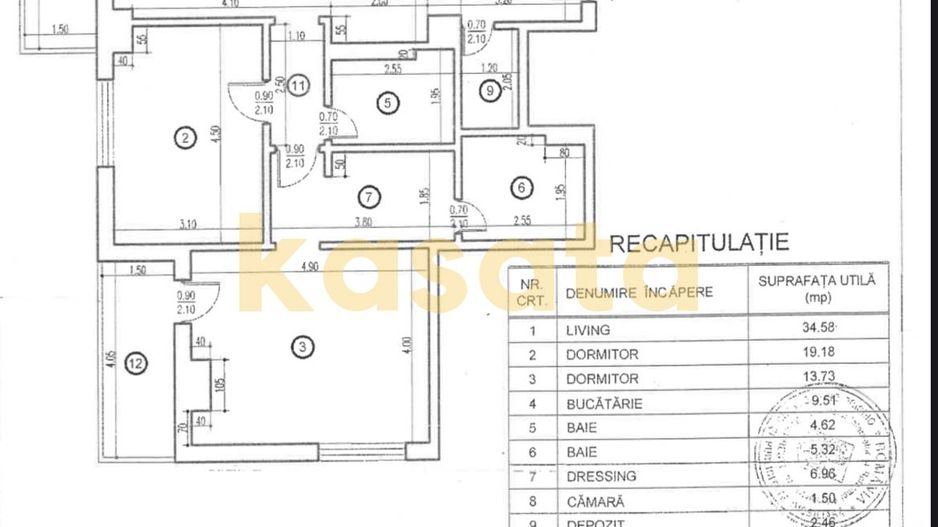 FLOREASCA | 3 CAMERE | LOC DE PARCARE - Schiță 13