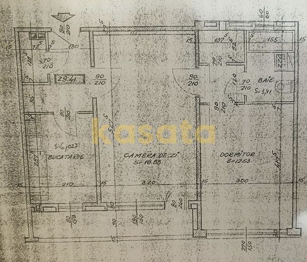 2 Camere 🏢 | Drumul Taberei 📍 | Etaj intermediar ⬆️ | De renovat 🛠️ - Schiță 11