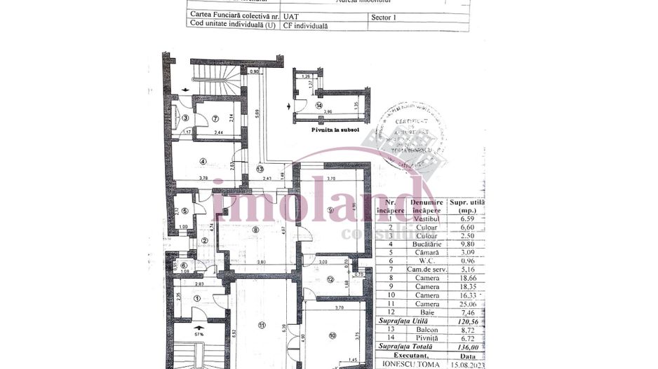 Vânzare apartament 130 mp | 4 cam 2 bai | arhitectura deosebita | parc Kiseleff - Poză 15