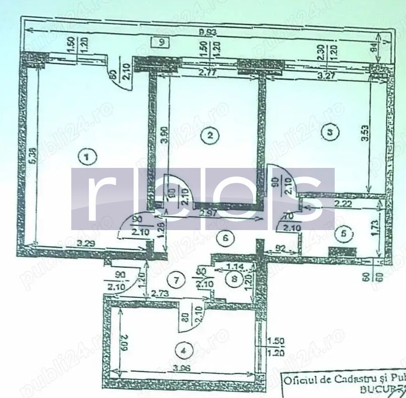 De Vanzare Apartament 3 camere decomandat 71 mp Zona Drumul Taberei - Schiță 8