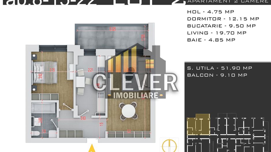 Pallady, Apartament 2 cam 0% Comision,  Acces Metrou Teclu - Poză 2