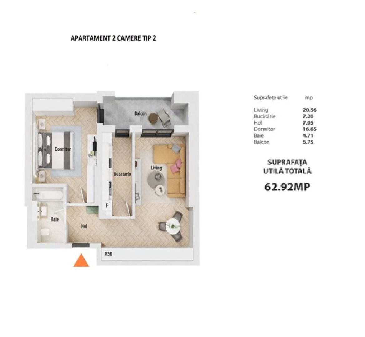 De vanzare apartament 2 camere  Politehnica - Poză 9