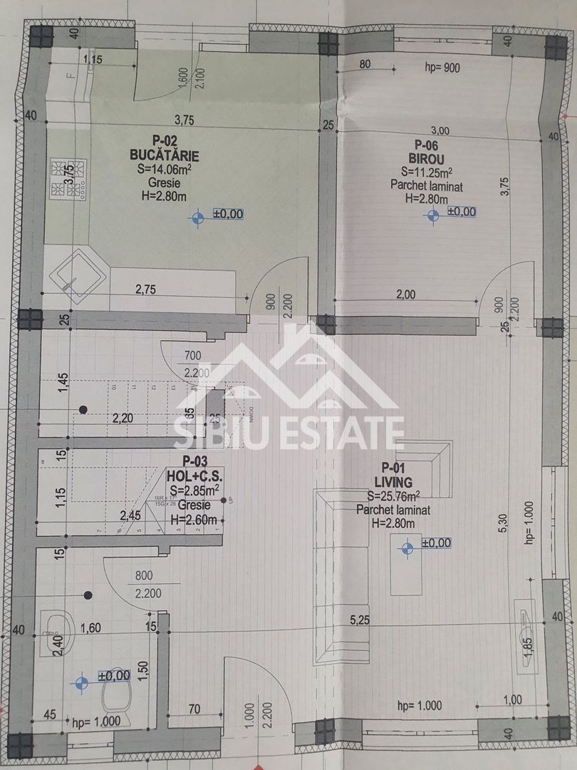 Casa unifamilala 5 camere curte proprie  Sura Mica zona Penny - Schiță 8
