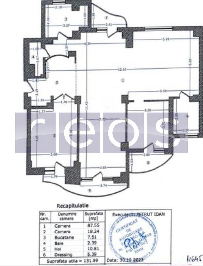 INCHIRIERE APARTAMEN | UNIRII | 132 MP | NEMOBILAT | IDEAL BIROU-SEDIU - Schiță 16