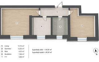 Apartament 2 camere| Parcare | Metrou Dimitrie Leonida 10 minute - Poză 10
