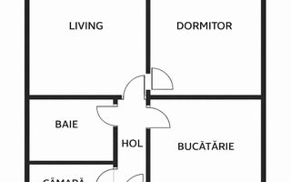 Apartament cu 2 camere strada Horea - Poză 2