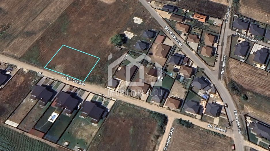 Teren 2900 mp Jucu | 57 ml front | Str. Câmpiei | 60 €/mp - Poză 1