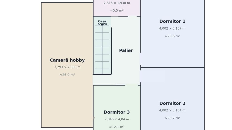 Duplex 169 mp utili, teren 378 mp, Florești Terra - Schiță 36