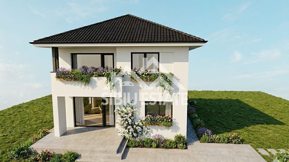 Casa individuala 4 camere, teren mare NOU - Poză 1