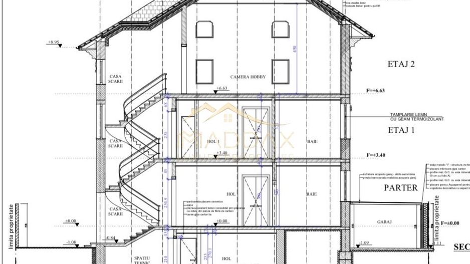 Vila cu 10 camere *540mp* // Zona Titulescu - Schiță 54