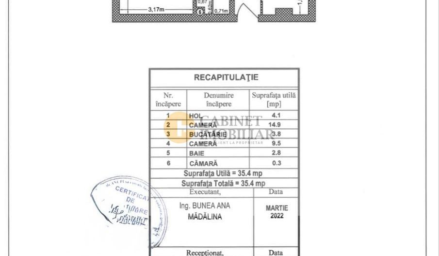2 Camere | Decomandat | Credit | Renovat | Investitie | Lujer X Poli - Schiță 8