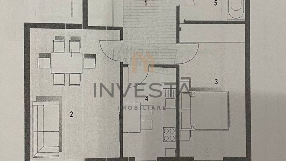 Apartament 3 camere de vanzare, bloc nou, zona strazii Frunzisului - Schiță 10