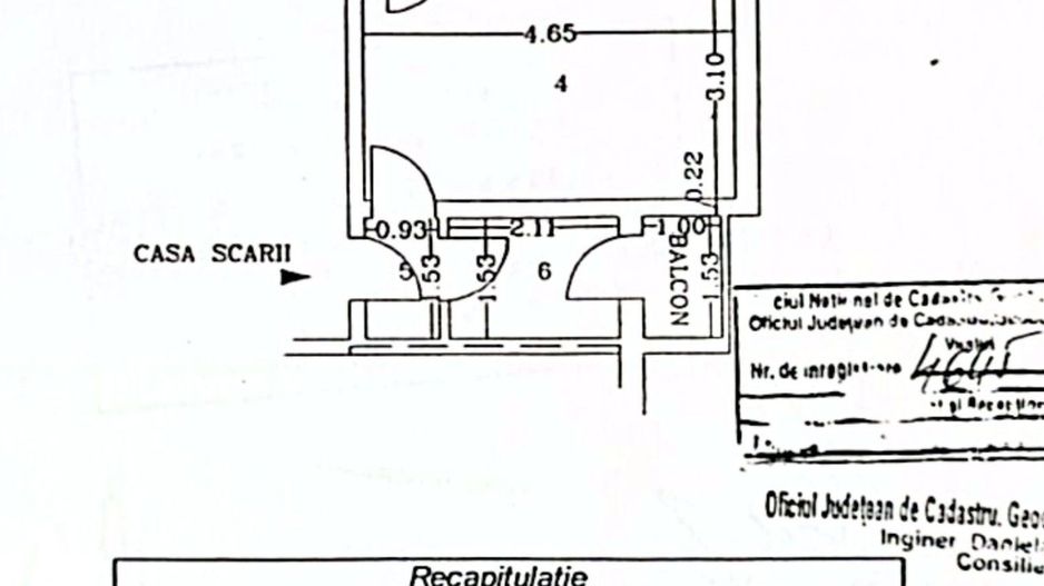 Apartament cu 2 camere, etaj 4, VASLUI zona CENTRU; - Poză 8