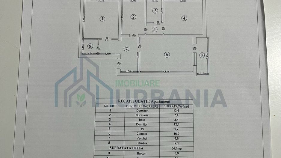 Apartament 3 camere, Tătărași, Iași - Poză 6