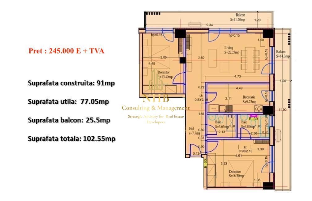 APARTAMENT 3 CAMERE DE LUX | BANEASA | 0% COMISION - Poză 20