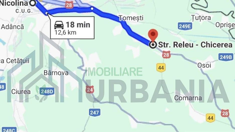 Teren intravilan construibil, 1.219 mp, zona Chicirea/Tomești, 25 euro/mp - Poză 3