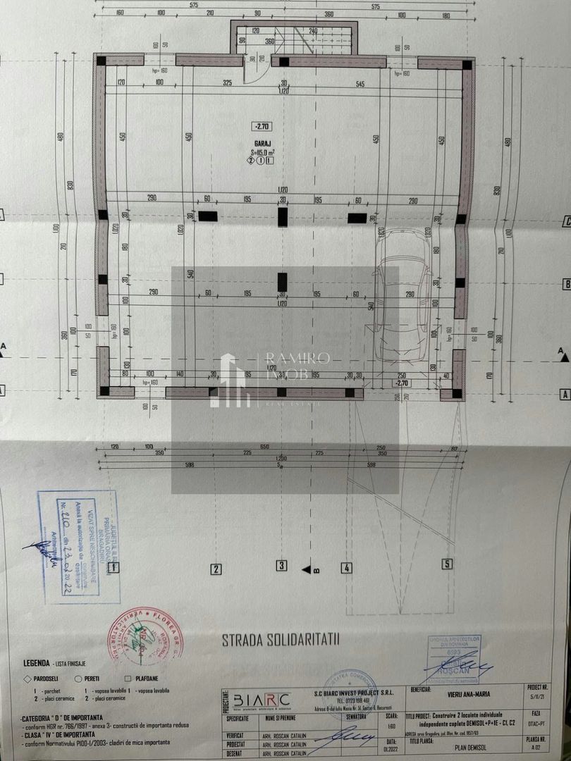 DUPLEX D+P+1 CU GARAJ SUBTERAN DE 60 MP – TEREN 241 MP – BRAGADIRU - Schiță 17