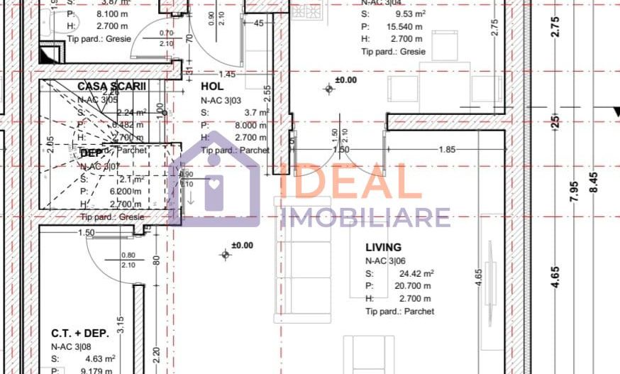 Triplex cu 4 camere si gradina, in Cisnadie - Schiță 11