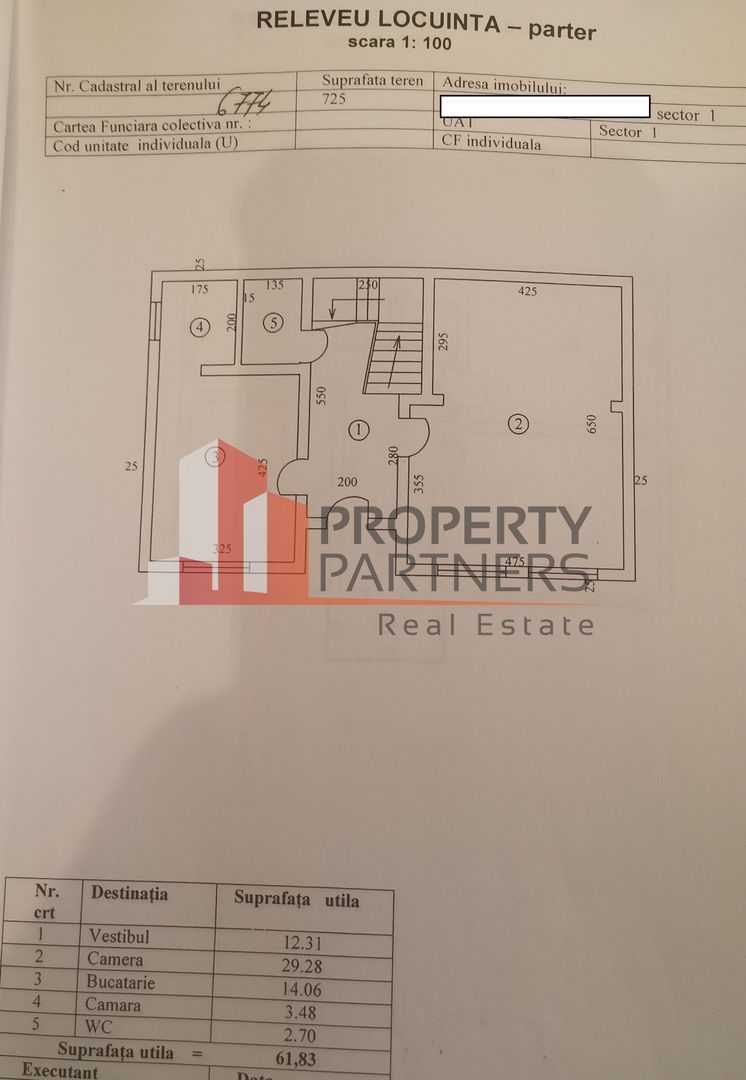 Casa  sector 1 | Straulesti | Teren 725 mp - Schiță 11