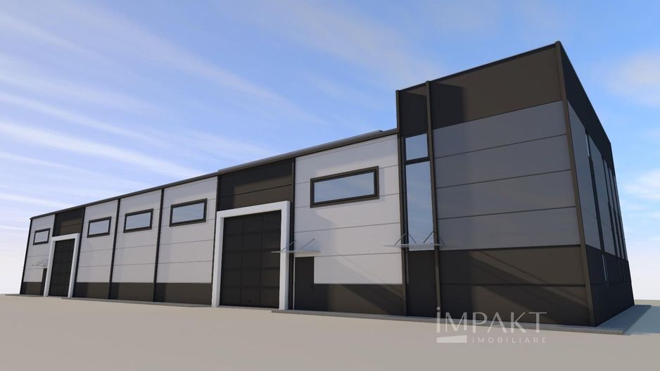 Teren Industrial 5800 mp cu PUD pentru 4 Hale – Centura Apahida - Poză 1