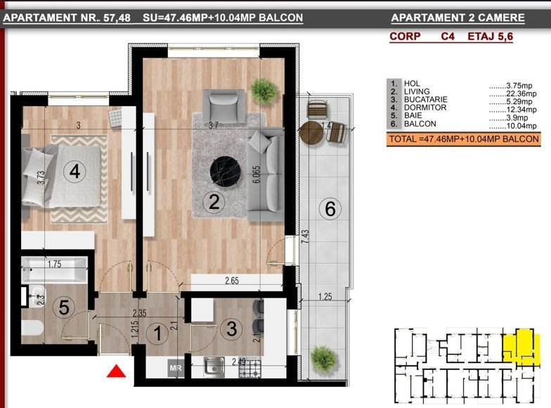 2cam.dec.-58mp-gata, la aprox. 15min metrou Leonida/Berceni - Poză 1