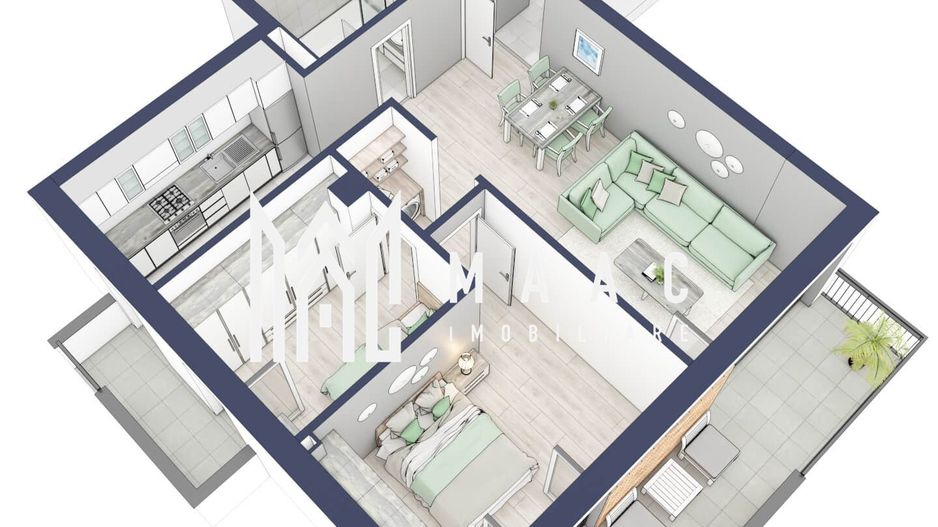 Apartament 3 camere | Balcoane 15.1 mp | Etaj 1 | Turnisor - Poză 5