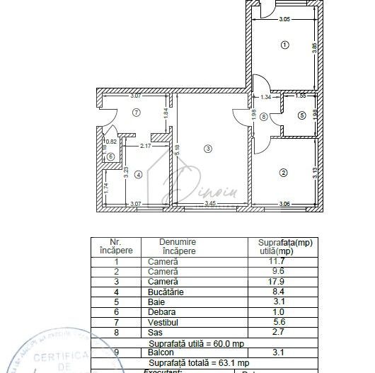 COMISION 0% I 3 camere 1 Decembrie 1918 - Salajan I metrou - Poză 2
