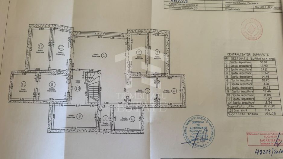 Vila 2 corpuri sector 6 -Valea Doftanei 650mp  teren 800mp - Schiță 13