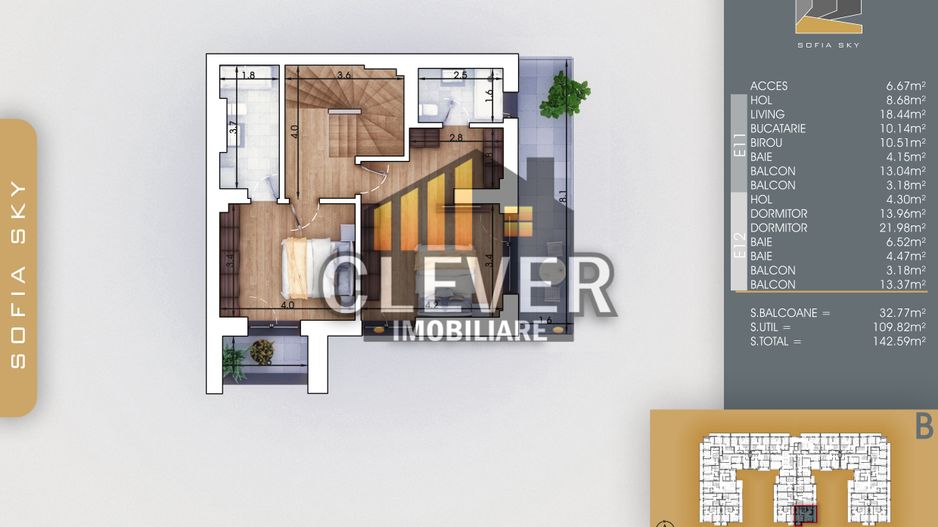 Duplex 4 Camere Finalizat,3 bai, Pallady - 700m metrou Teclu - Schiță 8