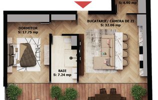 Apartament nou, 2 camere, 190 800 Euro. Comision 0.