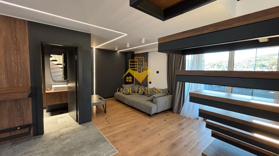 Penthouse mobilat lux, parcare, AC, bloc nou, Semicentral, zona Horea - Poză 14