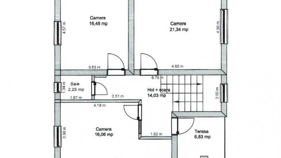 Cladire birouri COMPLET AMENAJATA,zona Bvdl Victoriei, Sibiu - Schiță 13