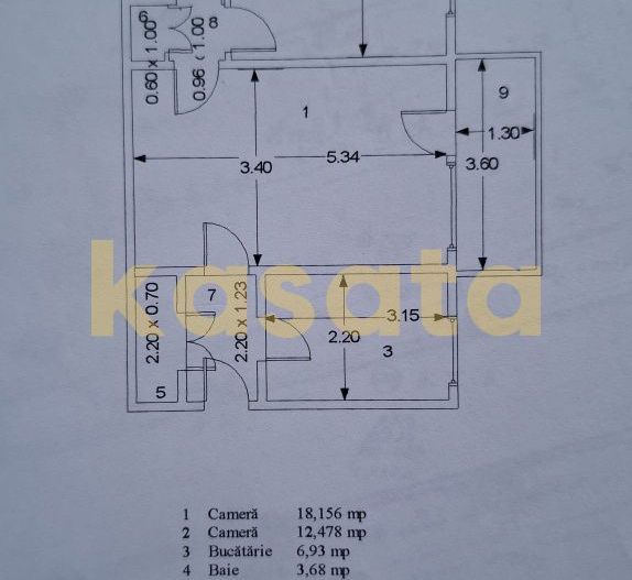 Apartament2camere51mp|B-dul Basarabia|Metrou|Stadionul National| - Poză 9