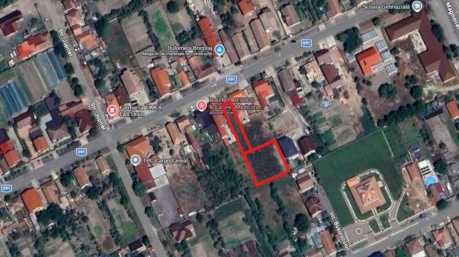 COMISION 0%, TEREN PREMIUM 1100MP, CENTRU UTVIN, TOATE UTILITĂȚILE - Poză 3