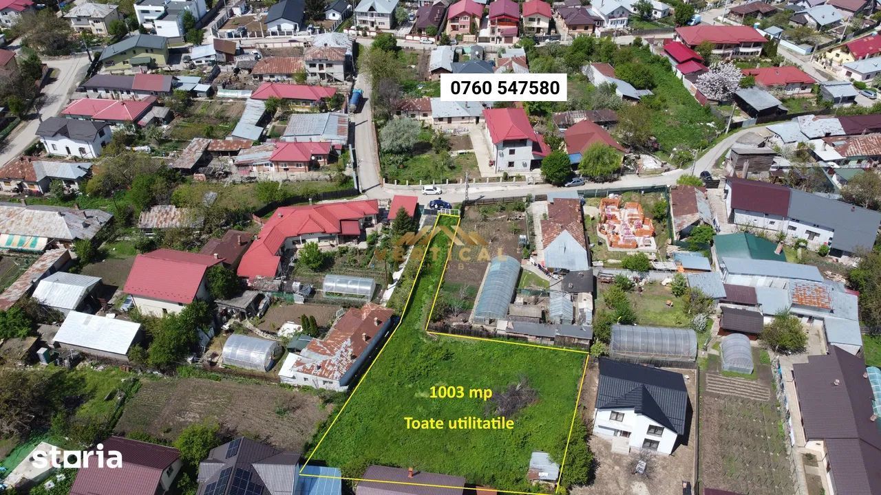 Teren de vânzare – 1.003 mp -Oportunitate excelentă pentru construcți - Poză 1